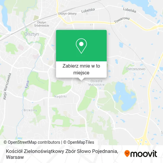 Mapa Kościół Zielonoświątkowy Zbór Słowo Pojednania