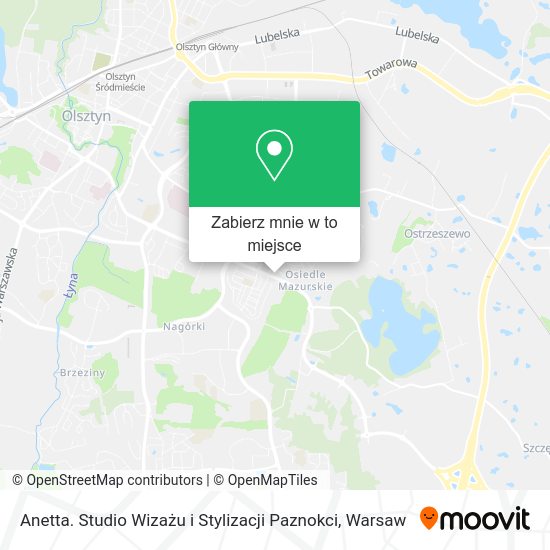 Mapa Anetta. Studio Wizażu i Stylizacji Paznokci