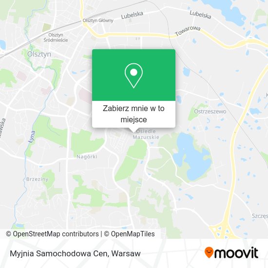 Mapa Myjnia Samochodowa Cen