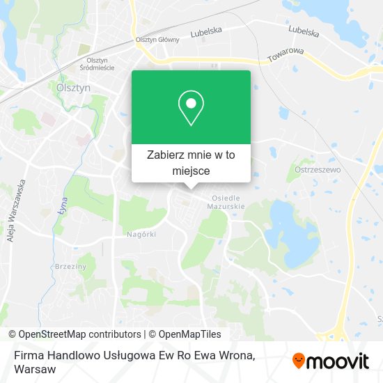 Mapa Firma Handlowo Usługowa Ew Ro Ewa Wrona