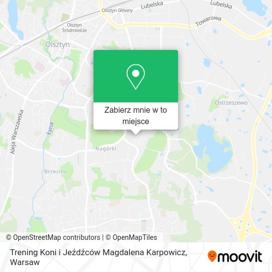 Mapa Trening Koni i Jeźdźców Magdalena Karpowicz