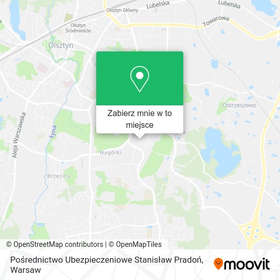 Mapa Pośrednictwo Ubezpieczeniowe Stanisław Pradoń