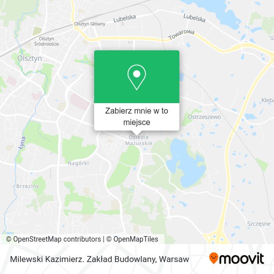 Mapa Milewski Kazimierz. Zakład Budowlany