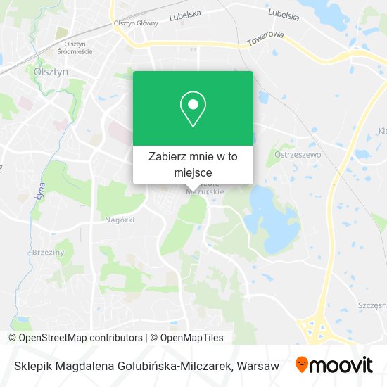 Mapa Sklepik Magdalena Golubińska-Milczarek