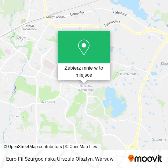 Mapa Euro-Fil Szurgocińska Urszula Olsztyn