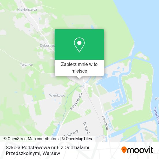 Mapa Szkoła Podstawowa nr 6 z Oddziałami Przedszkolnymi