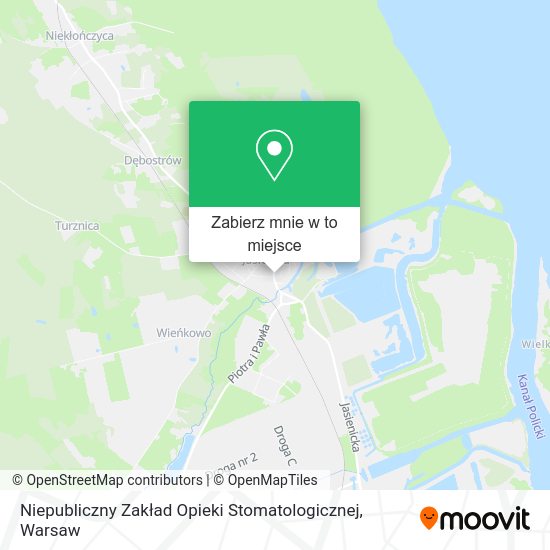 Mapa Niepubliczny Zakład Opieki Stomatologicznej