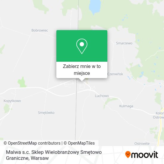 Mapa Malwa s.c. Sklep Wielobranżowy Smętowo Graniczne