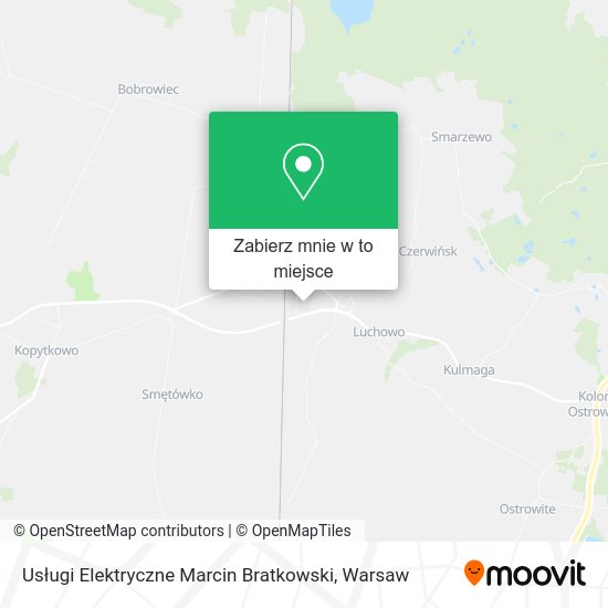 Mapa Usługi Elektryczne Marcin Bratkowski