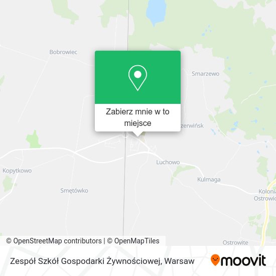 Mapa Zespół Szkół Gospodarki Żywnościowej