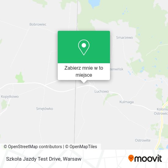 Mapa Szkoła Jazdy Test Drive