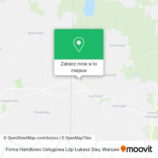 Mapa Firma Handlowo Usługowa Ldp Łukasz Dau