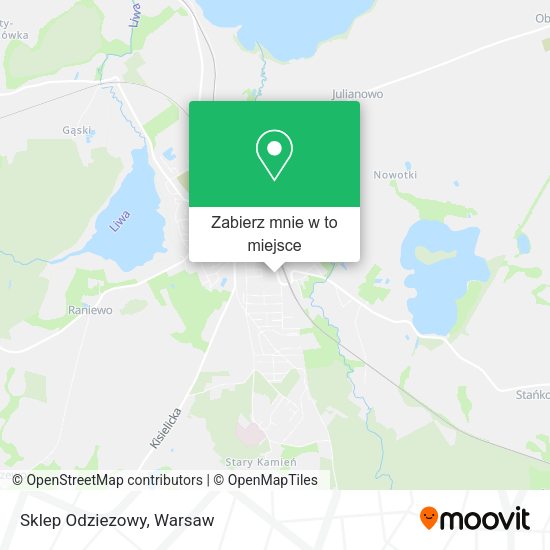 Mapa Sklep Odziezowy