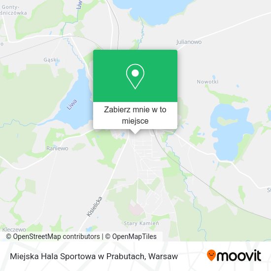 Mapa Miejska Hala Sportowa w Prabutach