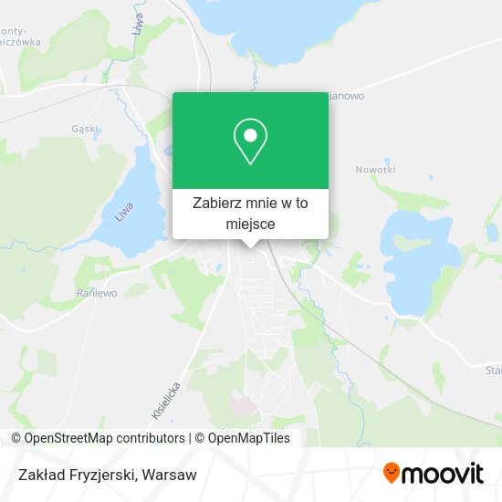 Mapa Zakład Fryzjerski