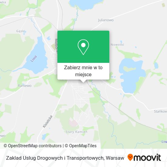 Mapa Zaklad Uslug Drogowych i Transportowych