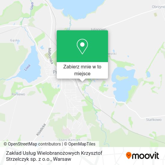 Mapa Zakład Usług Wielobranożowych Krzysztof Strzelczyk sp. z o.o.