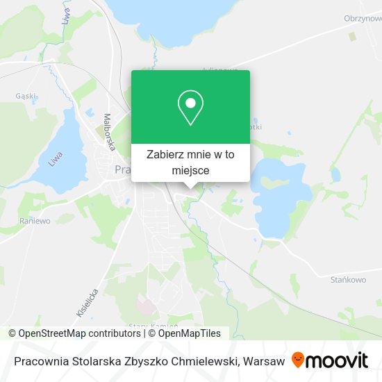 Mapa Pracownia Stolarska Zbyszko Chmielewski