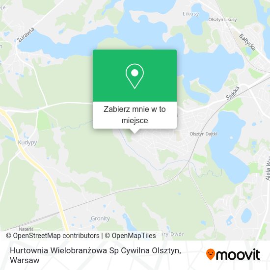 Mapa Hurtownia Wielobranżowa Sp Cywilna Olsztyn