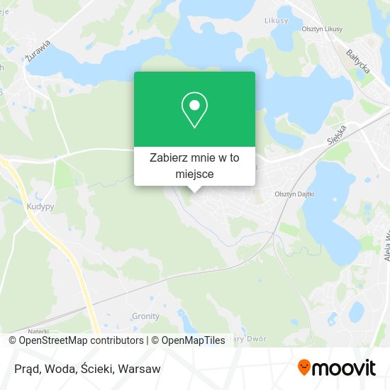 Mapa Prąd, Woda, Ścieki