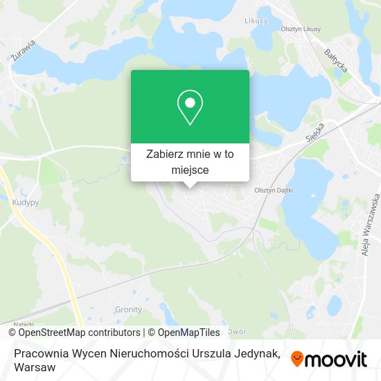 Mapa Pracownia Wycen Nieruchomości Urszula Jedynak