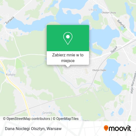 Mapa Dana Noclegi Olsztyn