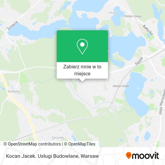 Mapa Kocan Jacek. Usługi Budowlane