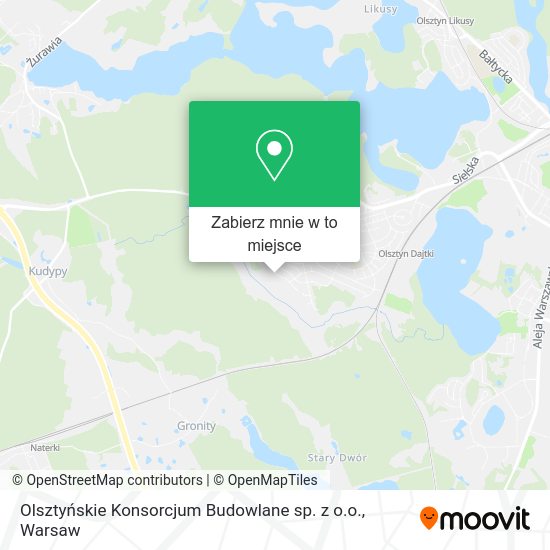 Mapa Olsztyńskie Konsorcjum Budowlane sp. z o.o.