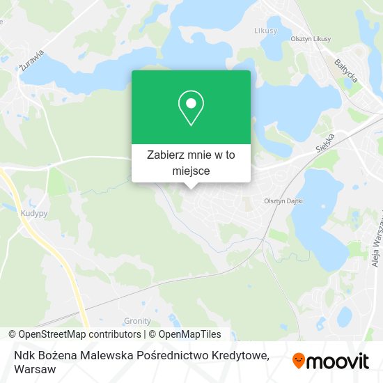 Mapa Ndk Bożena Malewska Pośrednictwo Kredytowe