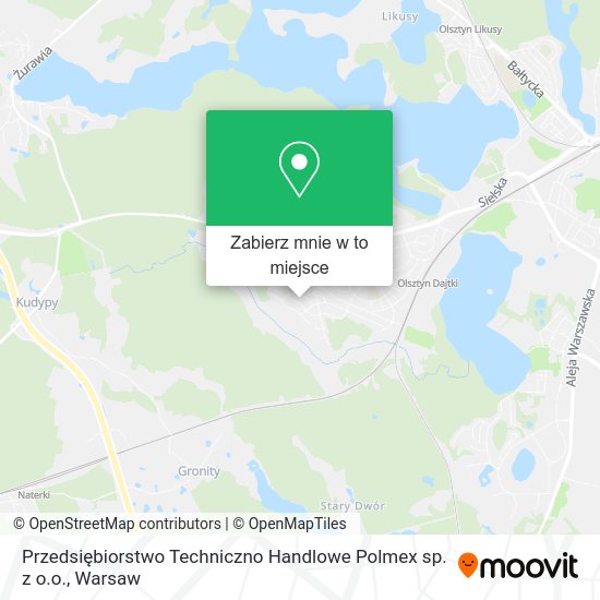 Mapa Przedsiębiorstwo Techniczno Handlowe Polmex sp. z o.o.