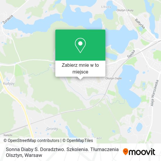 Mapa Sonna Diaby S. Doradztwo. Szkolenia. Tłumaczenia Olsztyn