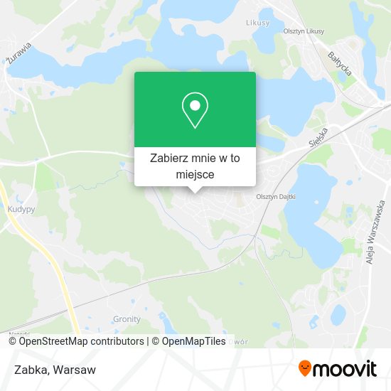 Mapa Zabka