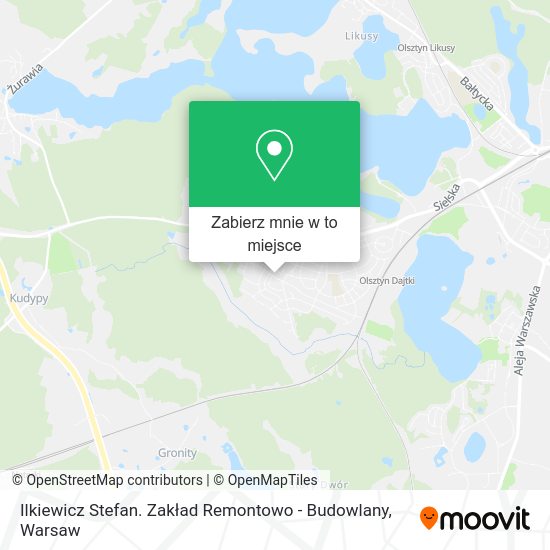 Mapa Ilkiewicz Stefan. Zakład Remontowo - Budowlany