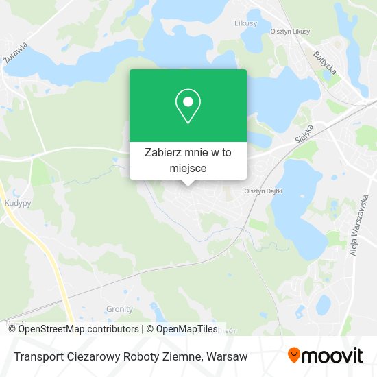 Mapa Transport Ciezarowy Roboty Ziemne