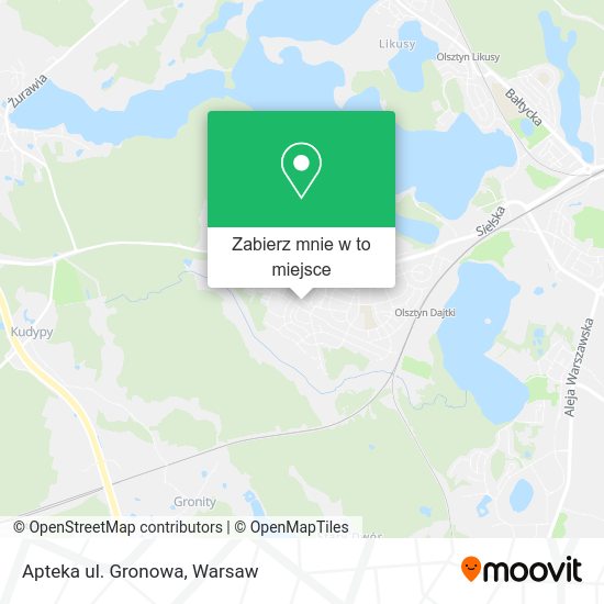 Mapa Apteka ul. Gronowa