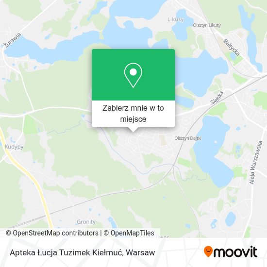 Mapa Apteka Łucja Tuzimek Kiełmuć