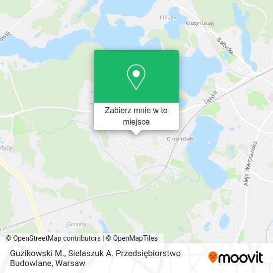 Mapa Guzikowski M., Sielaszuk A. Przedsiębiorstwo Budowlane