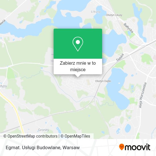 Mapa Egmat. Usługi Budowlane