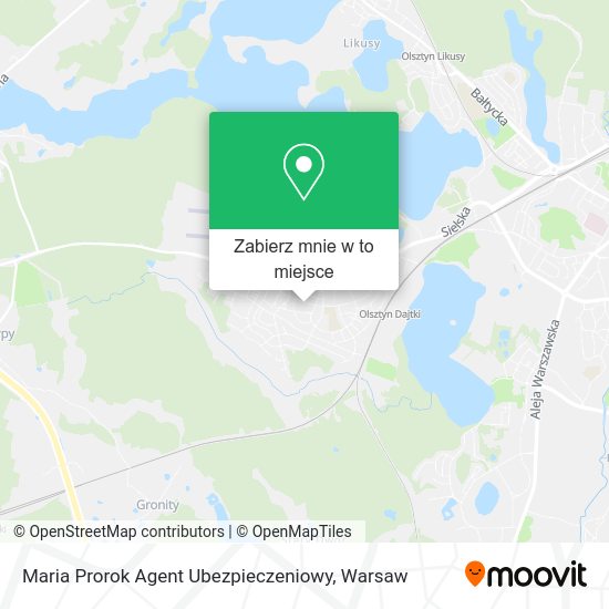 Mapa Maria Prorok Agent Ubezpieczeniowy