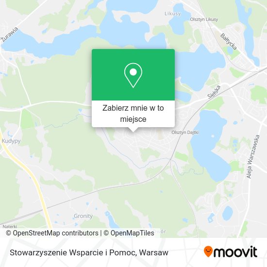 Mapa Stowarzyszenie Wsparcie i Pomoc