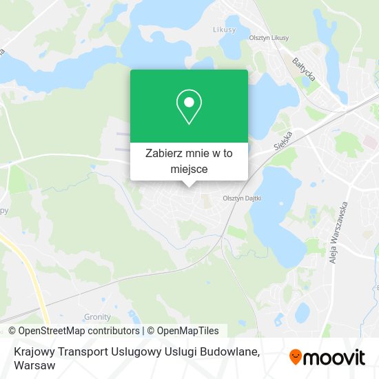 Mapa Krajowy Transport Uslugowy Uslugi Budowlane