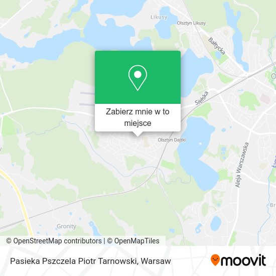 Mapa Pasieka Pszczela Piotr Tarnowski