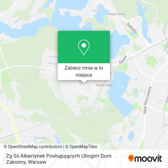 Mapa Zg Ss Albertynek Posługujących Ubogim Dom Zakonny