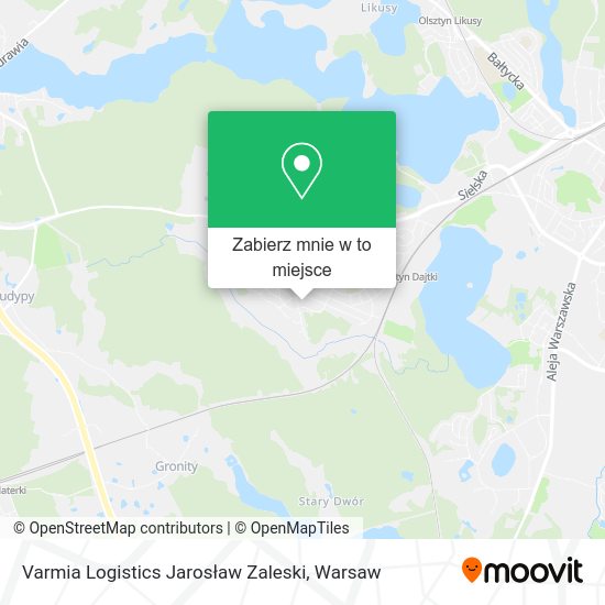 Mapa Varmia Logistics Jarosław Zaleski