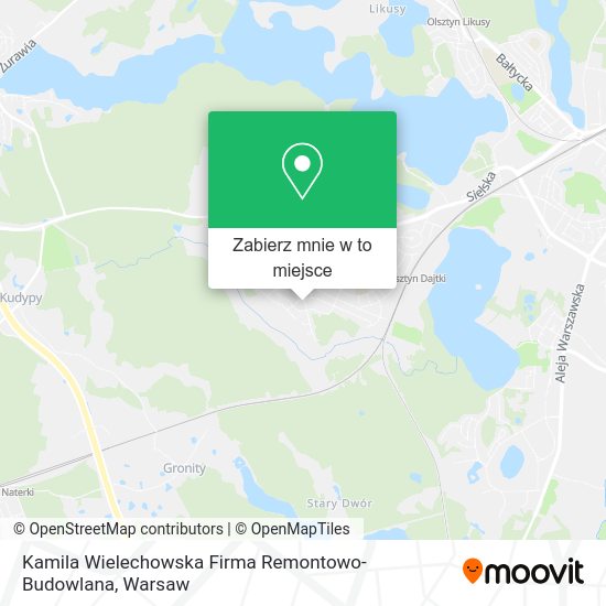 Mapa Kamila Wielechowska Firma Remontowo-Budowlana