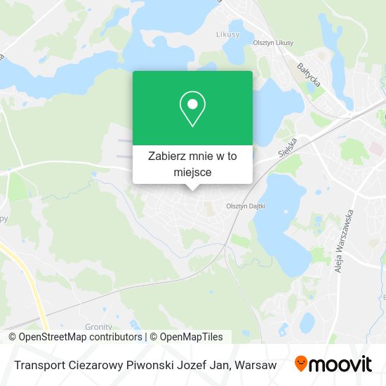 Mapa Transport Ciezarowy Piwonski Jozef Jan