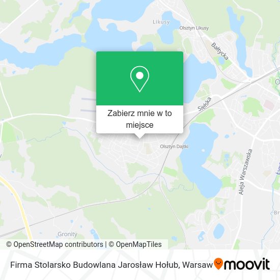 Mapa Firma Stolarsko Budowlana Jarosław Hołub