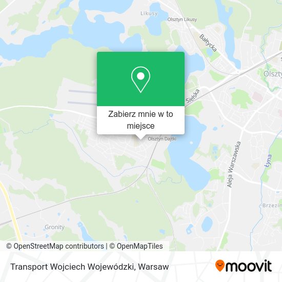 Mapa Transport Wojciech Wojewódzki