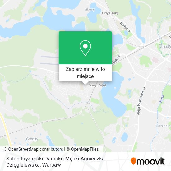 Mapa Salon Fryzjerski Damsko Męski Agnieszka Dzięgielewska