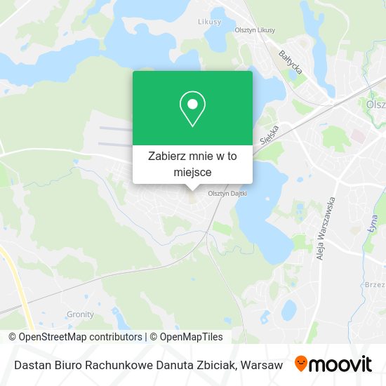 Mapa Dastan Biuro Rachunkowe Danuta Zbiciak